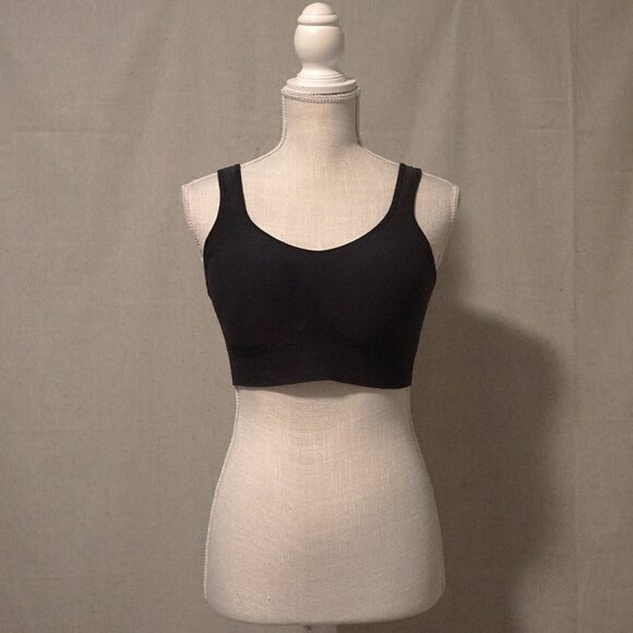 True Kind Shapermint Black Daily Comfort Wireless Shaper Bra Size Large NWT - Picture 1 of 10